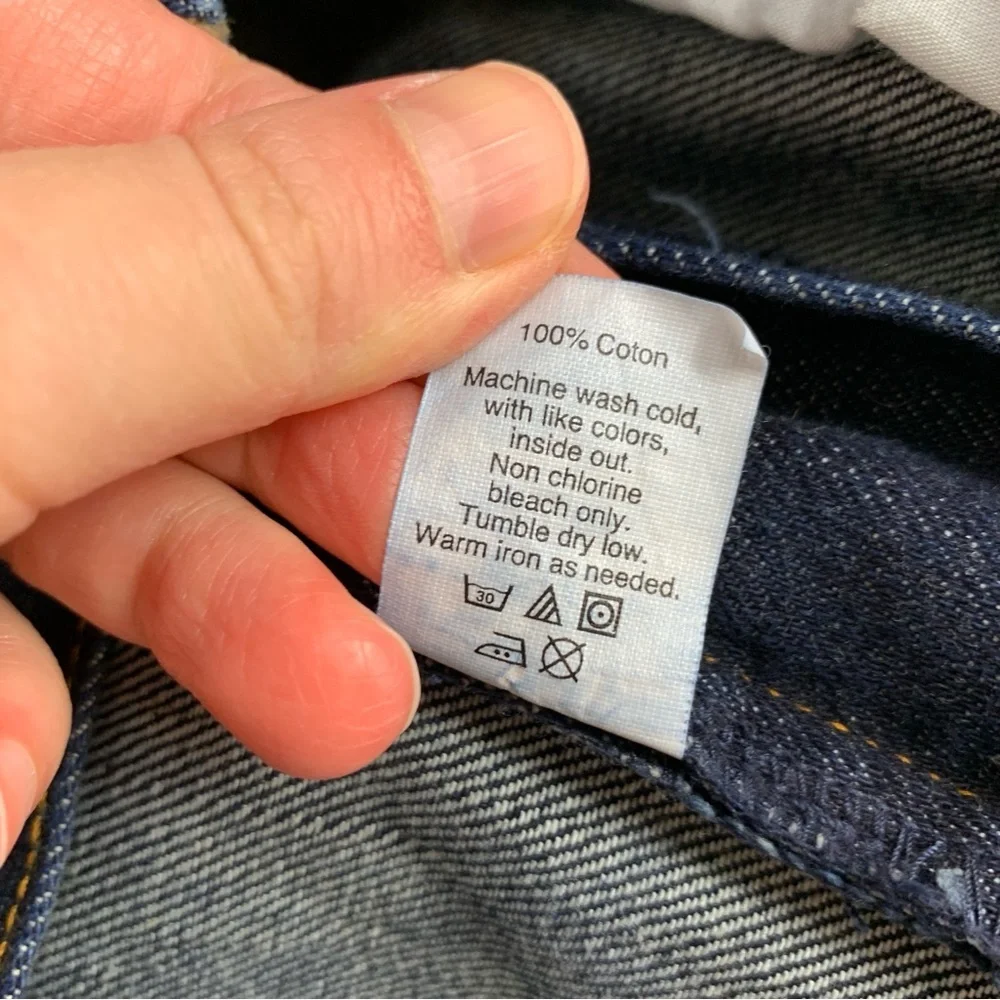 J. Crew Sutton Dark Wash 100% Cotton Jeans 33 x 32”